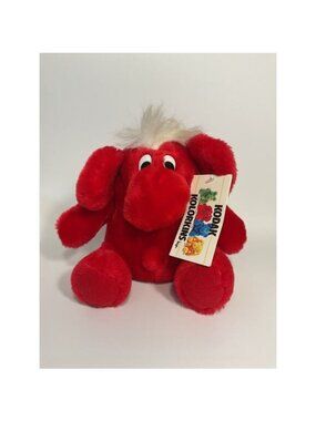 Vtg 1989 Kodak Kolorkins Flash Red Plush Toy 8" Stuffed Animal Kidcore 8"
